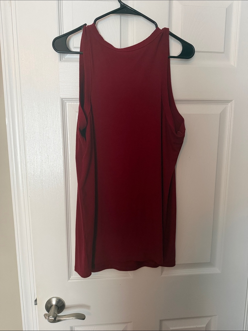 torrid Burgundy Ribbed Tank Top - Picture 2 of 2